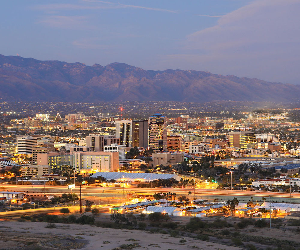 Tucson skyline.